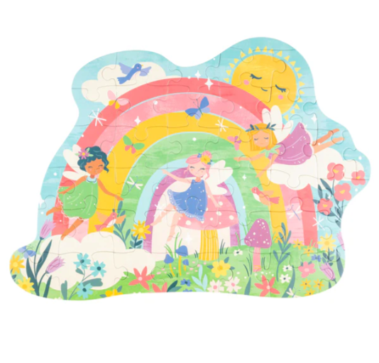 SHAPED JIGSAW PUZZLE RAINBOW