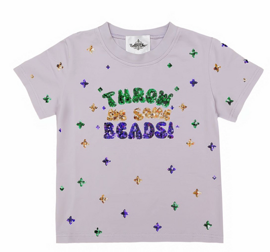 Throw me Some Beads Sequin Shirt TWEEN
