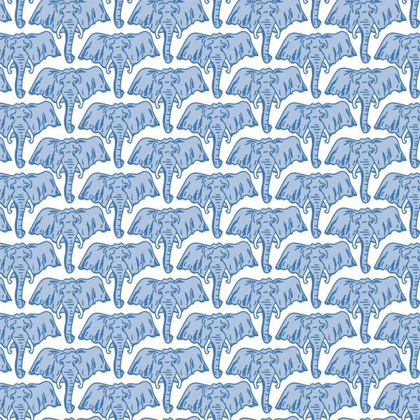 African Elephants Blue Parker Zipper Pajama
