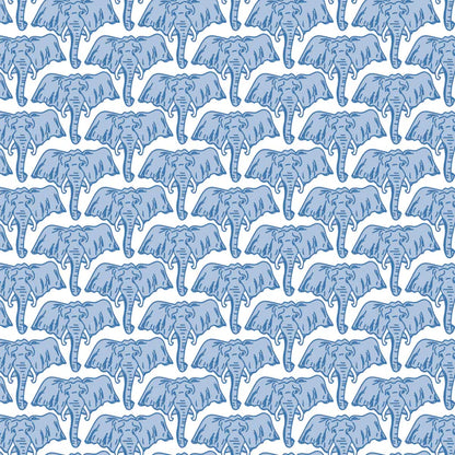 African Elephants Blue Parker Zipper Pajama