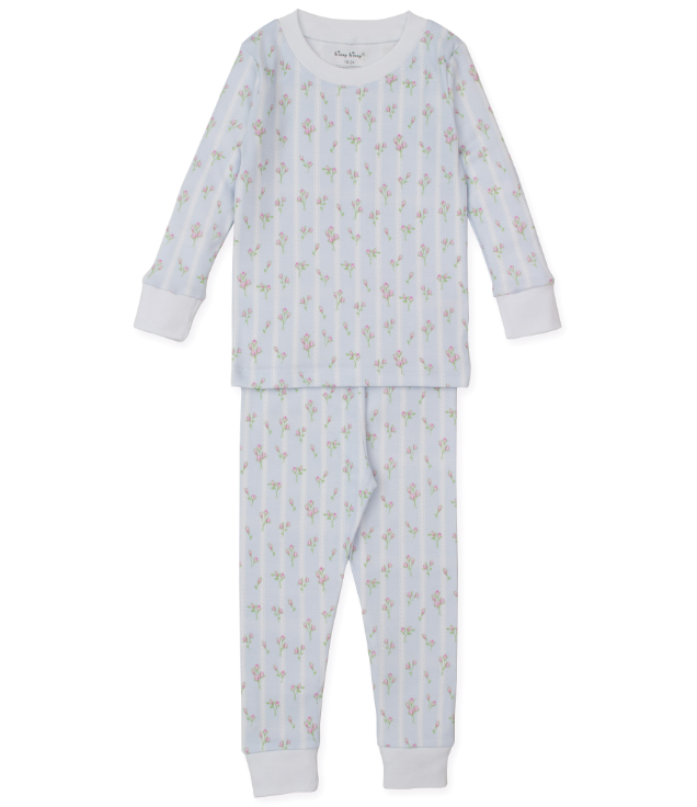 Ribbon Stripe Bouquets Pajama Set