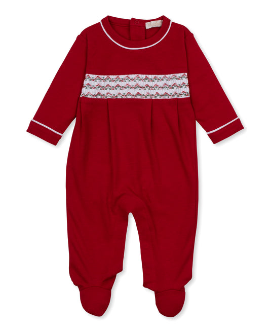 Footie w/Hand Smocked - CLB Holiday Medley 26