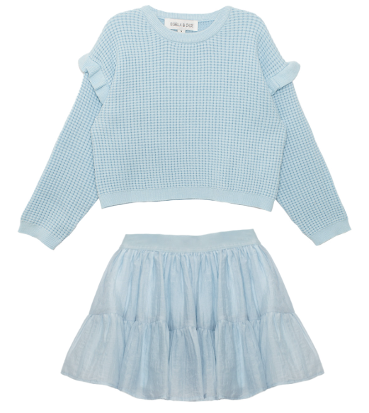 Tutu in the Clouds 2 Pc Set - Blue - Tween
