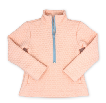 Paris Pink Quilted Half Zip