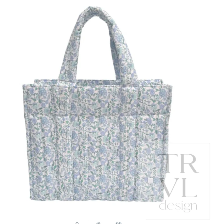 QUILTED MINI GO GO TOTE - HAMPTONS FLORAL