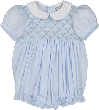 Diamond Smocked Rosebud Bubble 3390