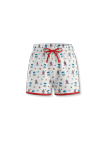 Beachside Breeze w/ Red Welting and Tie - 4T