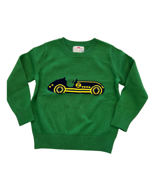 Race Car Knit Sweater