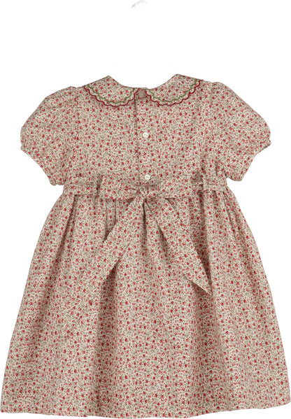 Red Mulberry Floral Smock Dress 26FLM2203