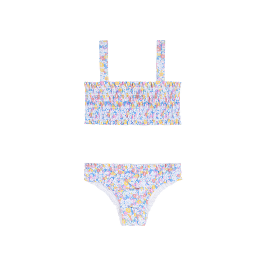 Girls Jasmine Blossom Smocked Bikini