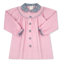 Collette Dress L/S - Princeton Pink Corduroy And Middletown Floral