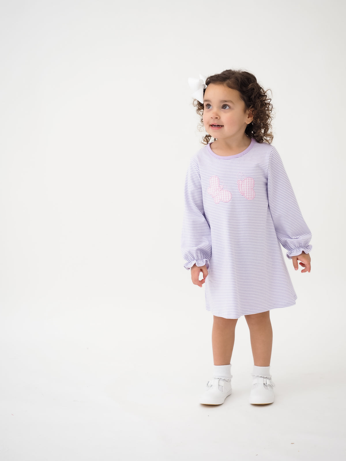 Flutters Girl Susie Swing L/S Dress