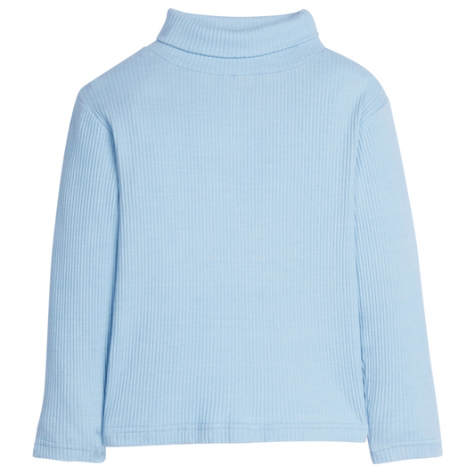 Ribbed Turtleneck - Ice Blue - Tween