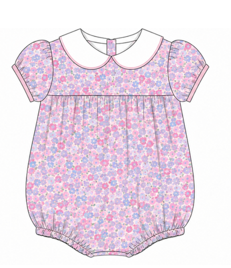 Short Sleeve Evelyn Bubble - Posy Parade