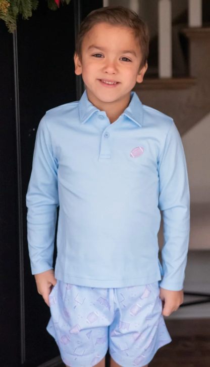 Conrad Short Set with Football Polo - Game On Knit