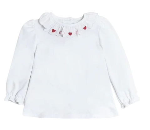 Hearts Scalloped Blouse
