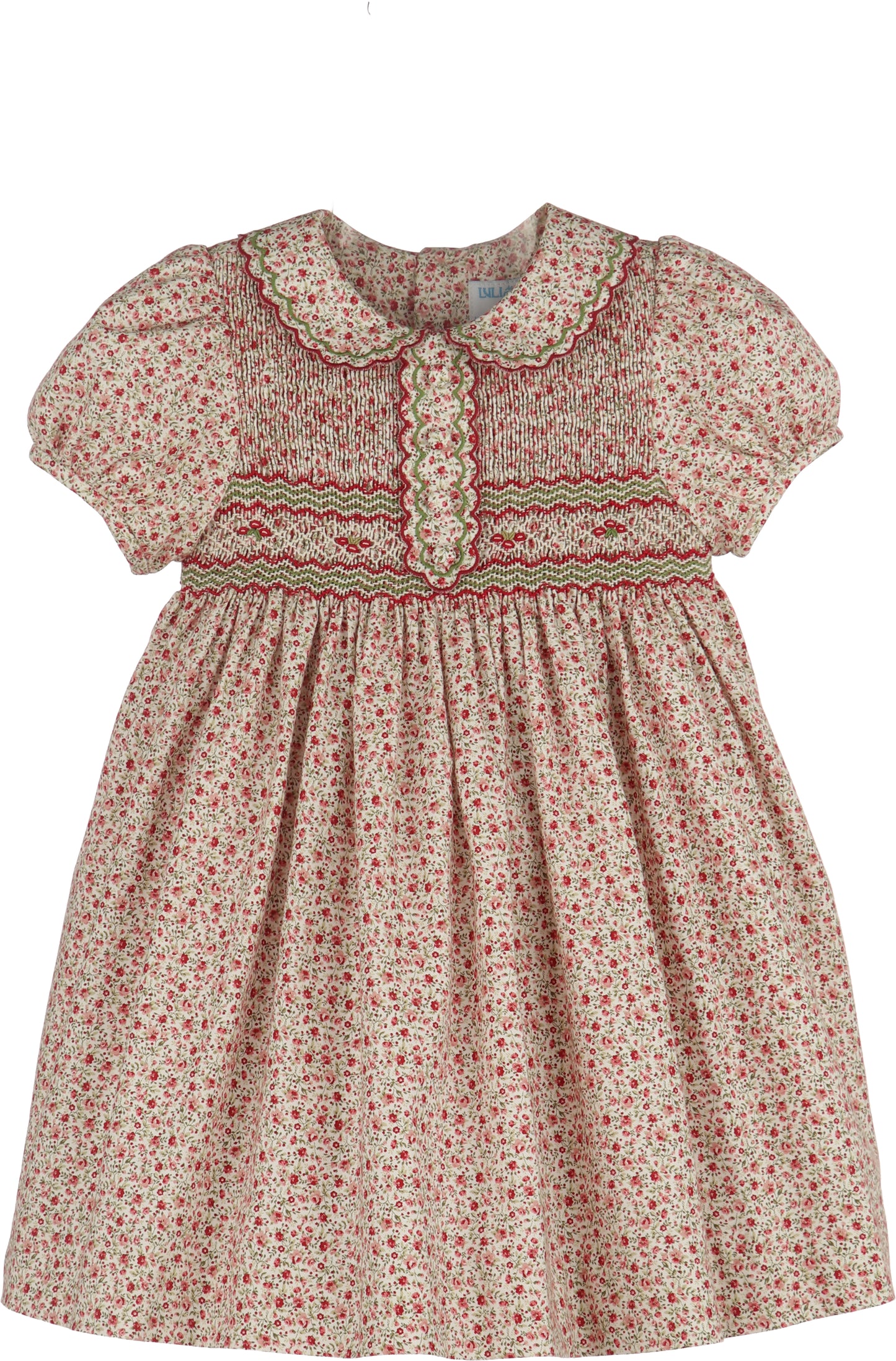 Red Mulberry Floral Smock Dress 26FLM2203