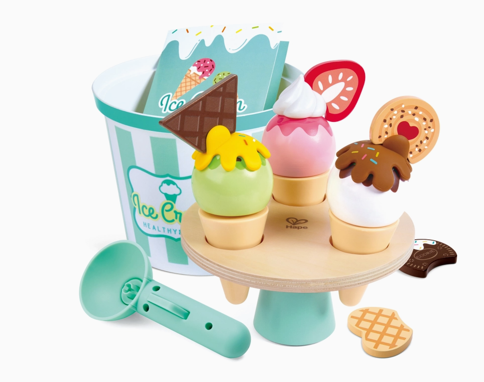 Wooden Ice Cream Parlor Play Set