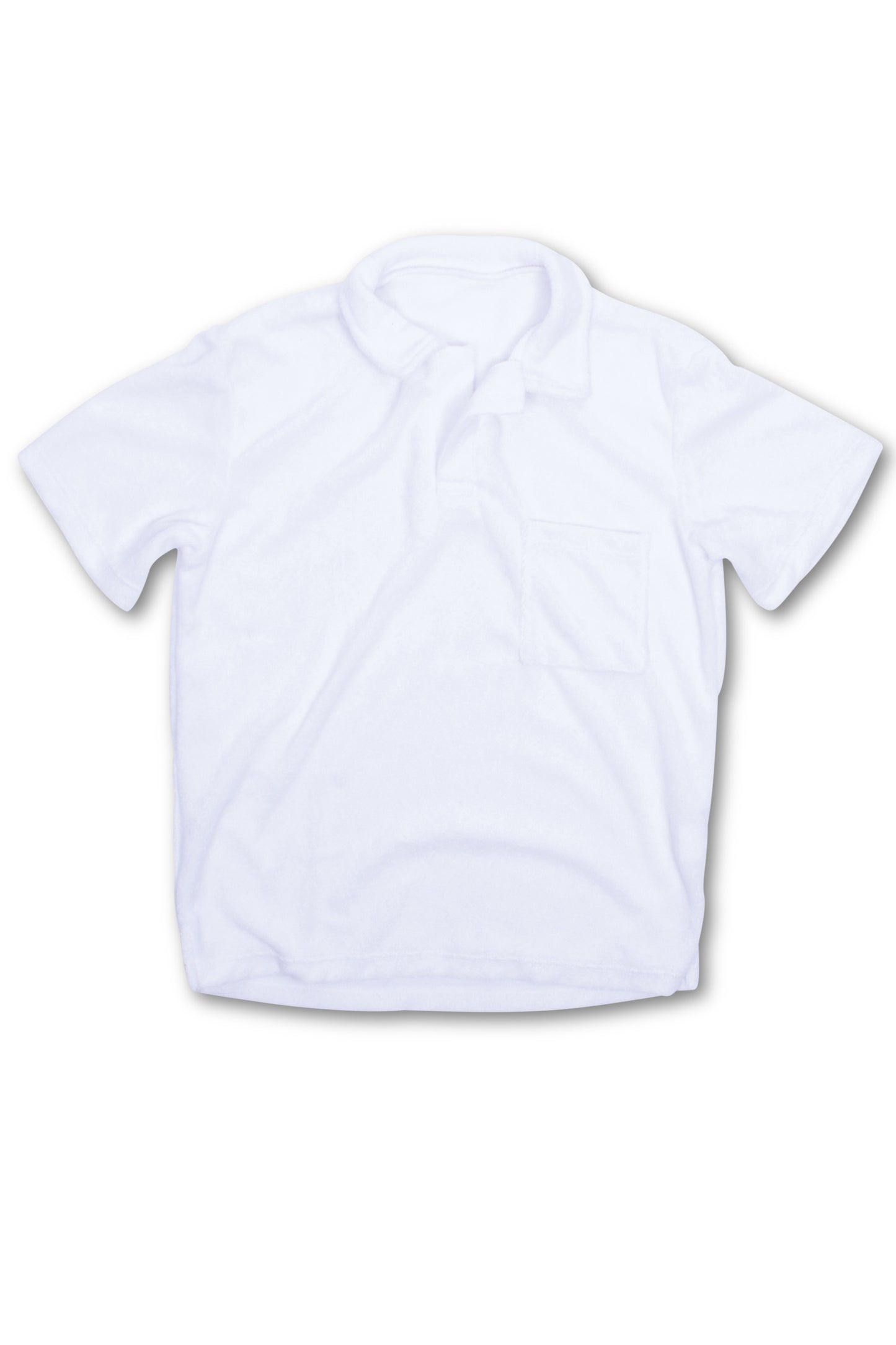Boys Terry Polo White