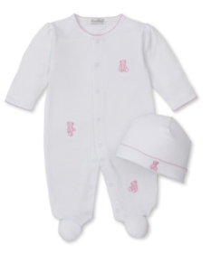 Teddy Bear Time Footie W/ Hat Set