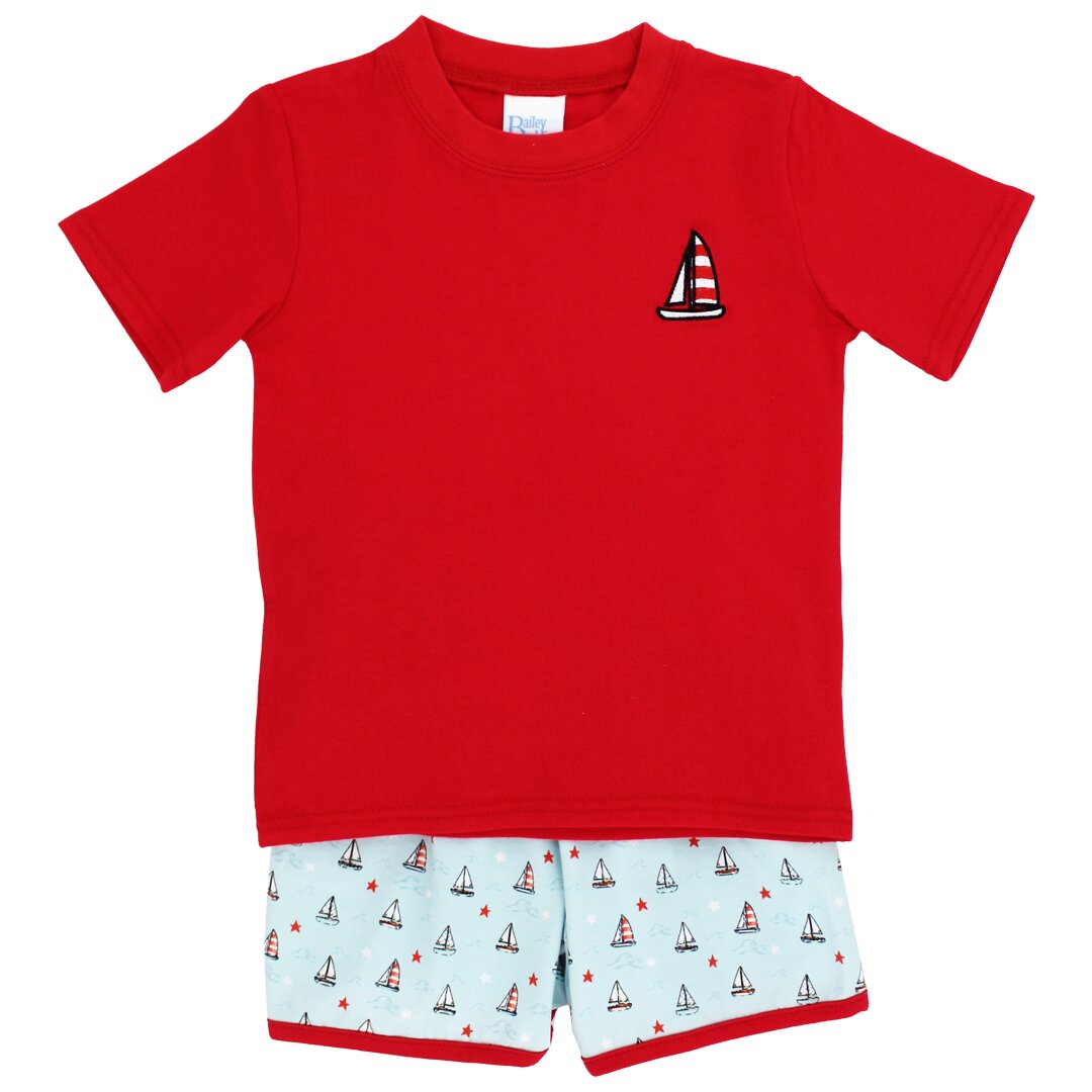 Boys Short Set - Regatta Club