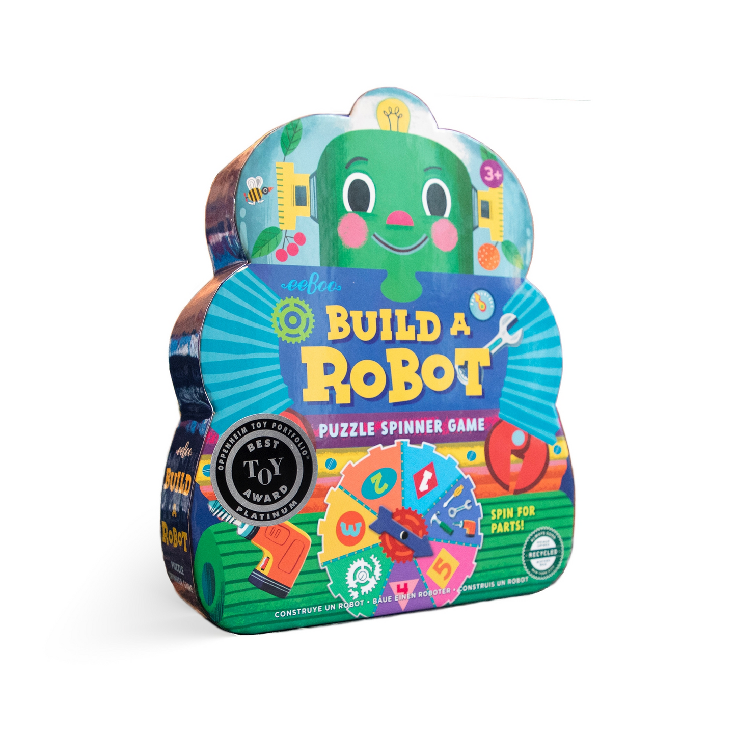 Build A Robot Shaped Box Spinner Game
