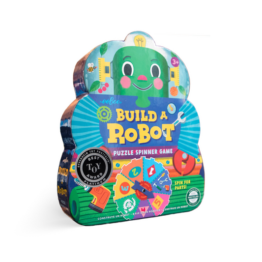 Build A Robot Shaped Box Spinner Game