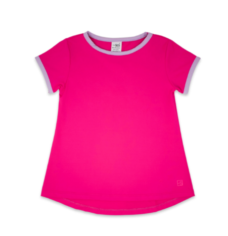 Bridget Basic Tee - Power pink