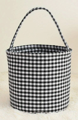 Gingham Bucket Tote