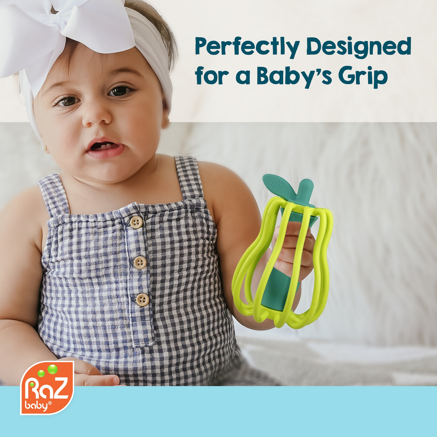 Raz-Pear Teether & Rattle