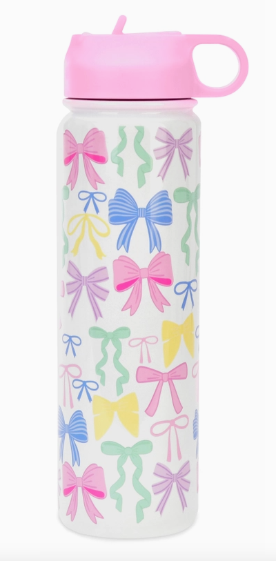 Pretty Bows Water Bottle - Tween
