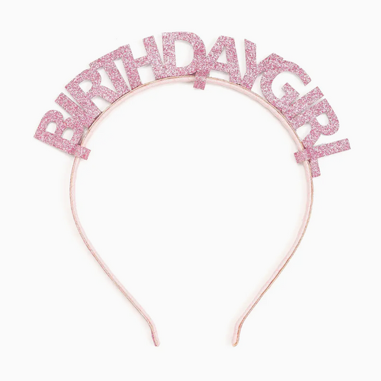 Pink Birthday Girl Headband