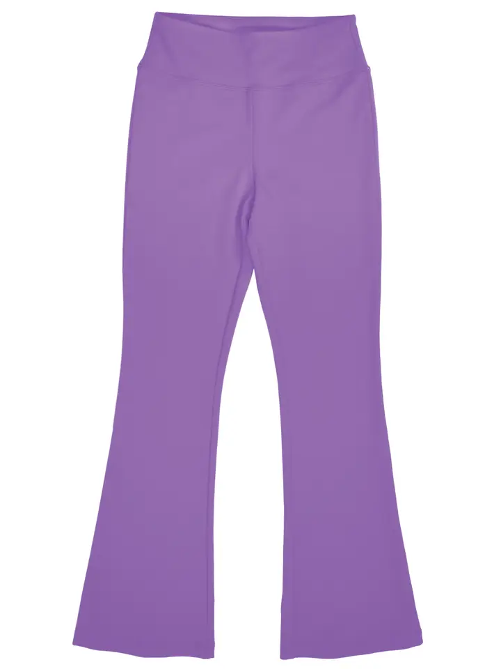 Vivid Violet Flare Leggings - Tween