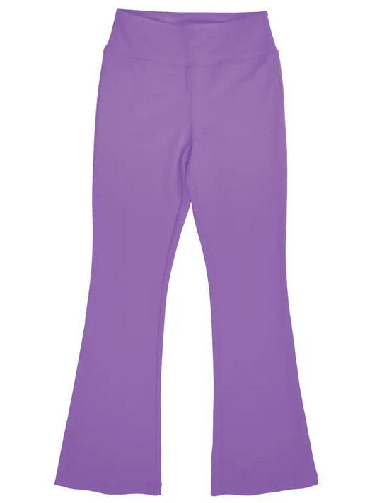 Vivid Violet Flare Leggings - Tween