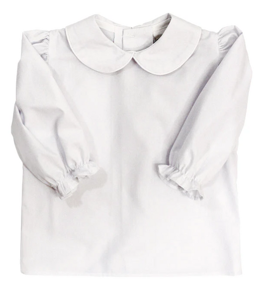 White - Girls L/S Blouse