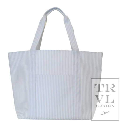 JUMBO TOTE - PIMLICO STRIPE BLUE X-Large Tote