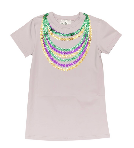 Beads Lavender Dress TWEEN
