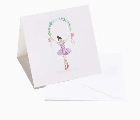 Ballerina Enclosure Card