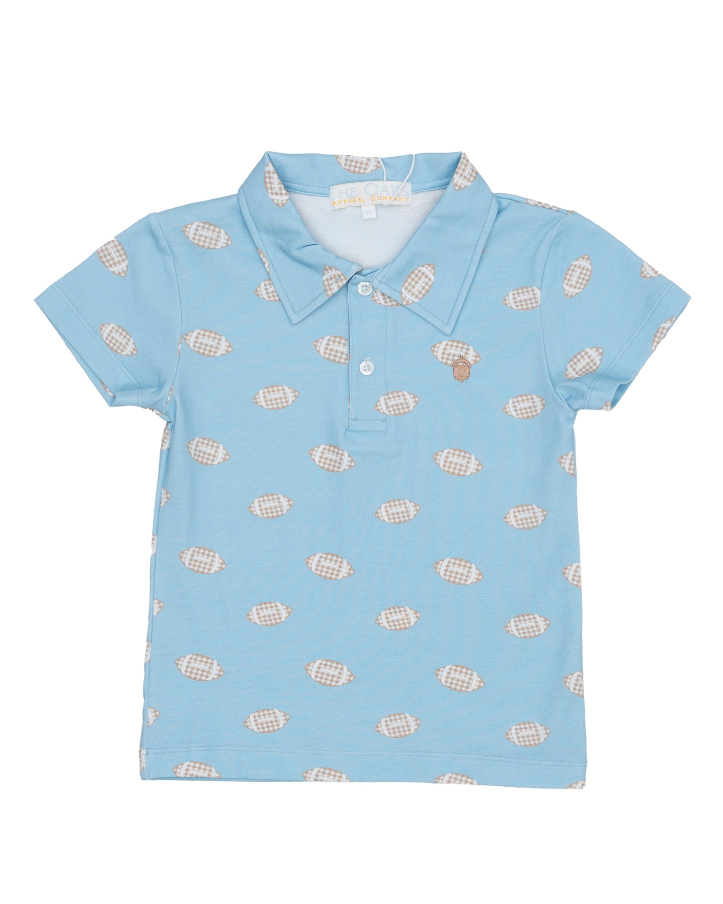 Blue Little League Lovely SS Polo