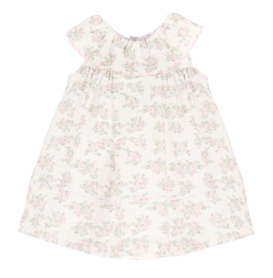 Floral Bluffs Ruffle Dress - Pink