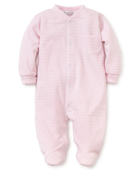Light Pink Stripes Footie