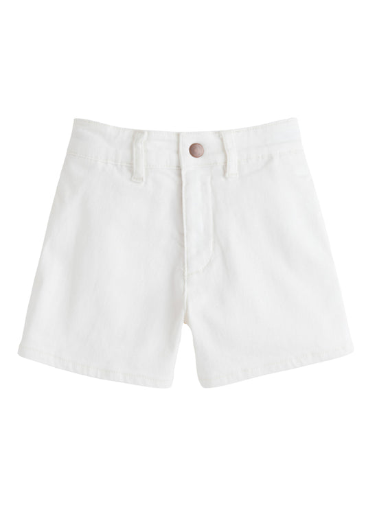 Denim Shorts - Ivory Denim - Tween