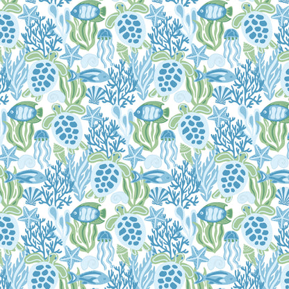 Walker Shorts Set - Under the Sea Blue