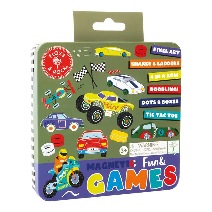 Magnetic Fun & Games Tin - Cars
