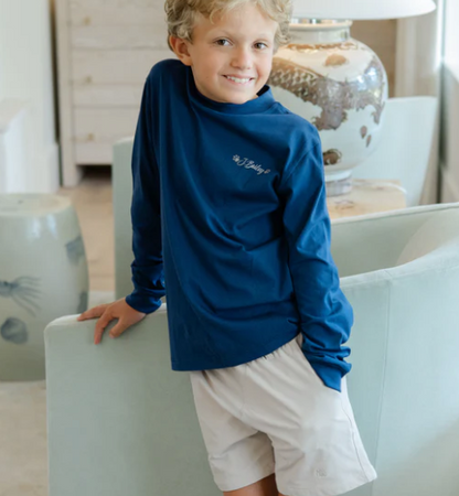 L/S Logo Tee - Pointers on Navy