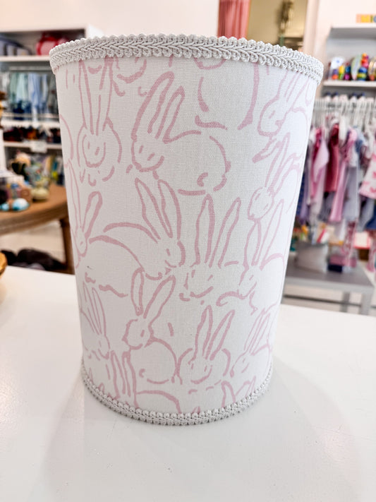 Pink Bunny Waste Basket