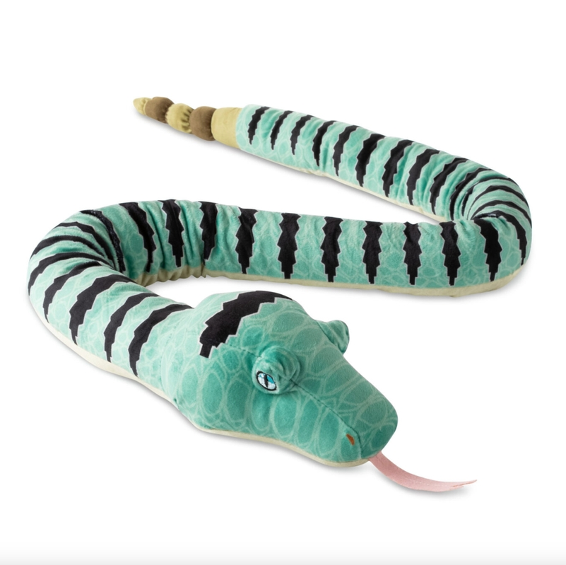 Earth Keeperz Banded Rock Rattlesnake Snake 54" Recycled Plush