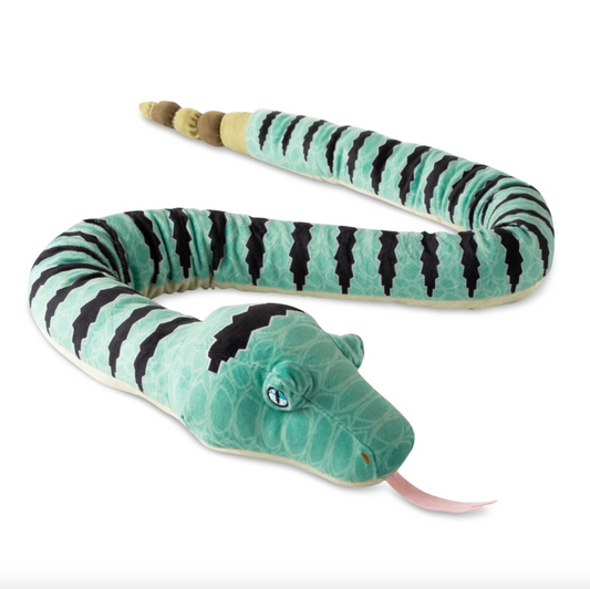 Earth Keeperz Banded Rock Rattlesnake Snake 54" Recycled Plush