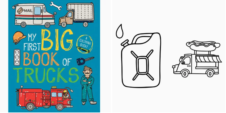 My First Big Book of Trucks By Little Bee Book
