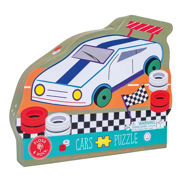 40pc "Racing Car" Shaped Jigsaw with Shaped Box